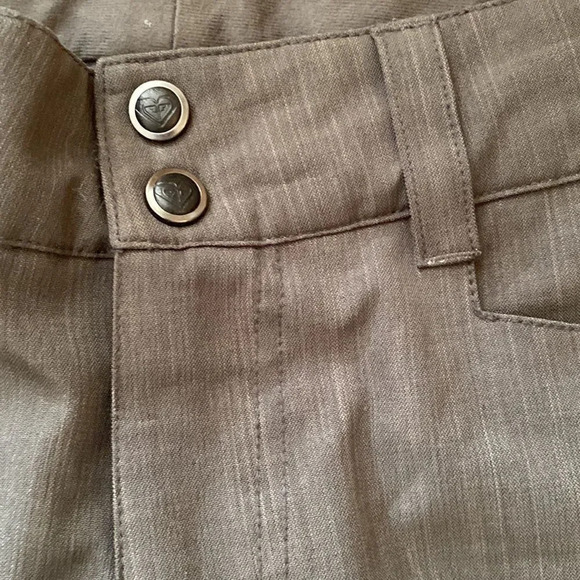ROXY sz S insulated slim fit 10k pants ski snowboarding excellent condition grey - Picture 6 of 12
